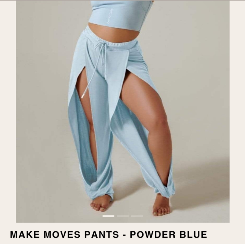 Creatures of XIX powder blue Make Moves pants.